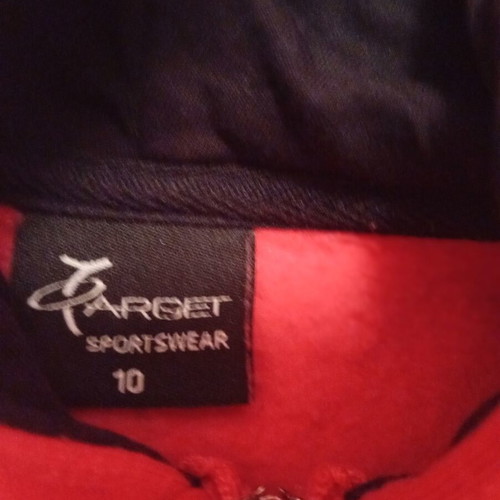 Hoodie red size 140 cm like new for 10 years old girls