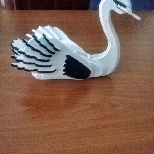 Decorative Swan handmade wooden table ornament new