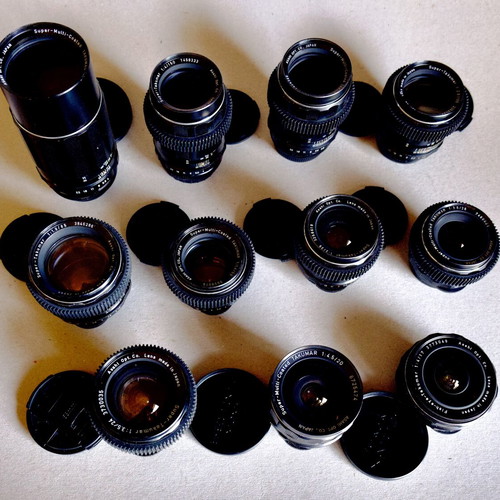 Asahi-Pentax vintage SUPER TAKUMAR M42 set of 11 lenses