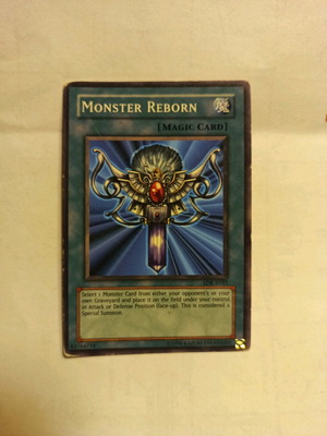 Yu-Gi-Oh Monster Reborn Magic Card used, SDK-E033