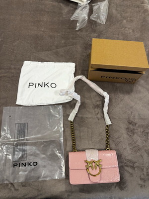 Pinko τσάντα ώμου καινούργια ροζ