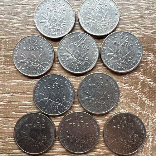 France coins new, pack of 45 pieces
