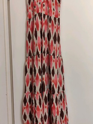 Maxi boho dress Pull & Bear like new with geometric ikat pattern