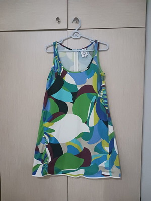 Manolo summer dress used, 100% cotton, sizes S-M, multicolor