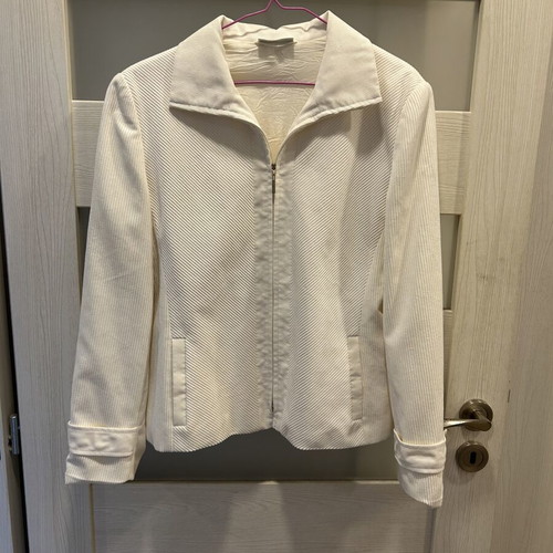 Gerry Weber women's ribbed jacket cream used, size L