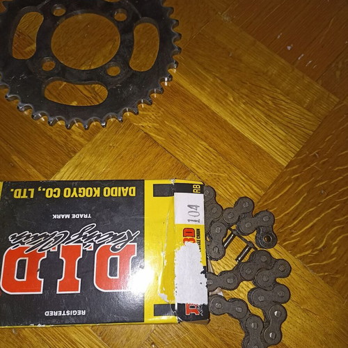 JT Sprocket Sets used, 2 sets with footrests, container, pump for Honda Innova