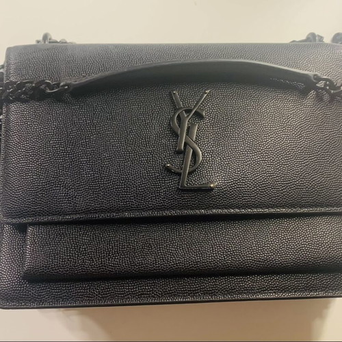 YSL shoulder bag used, full black
