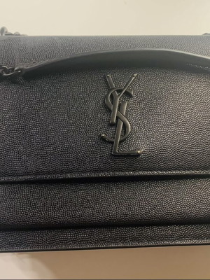 YSL shoulder bag used, full black