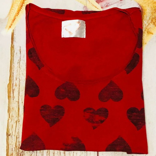 Inditex blouse used, red, size S
