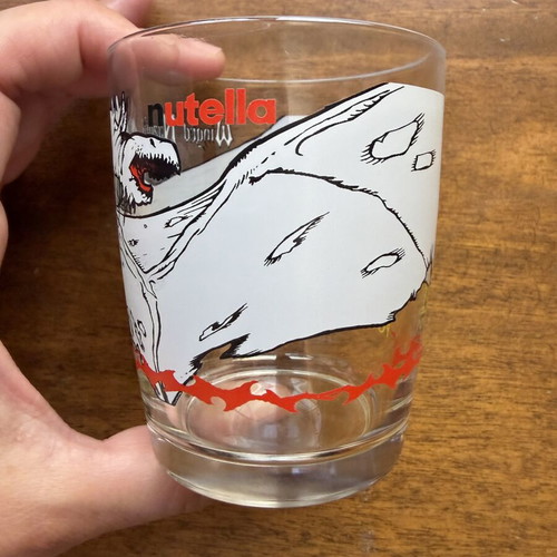 Nutella The Lord of the Rings glass Nazgul The Return of the King like new