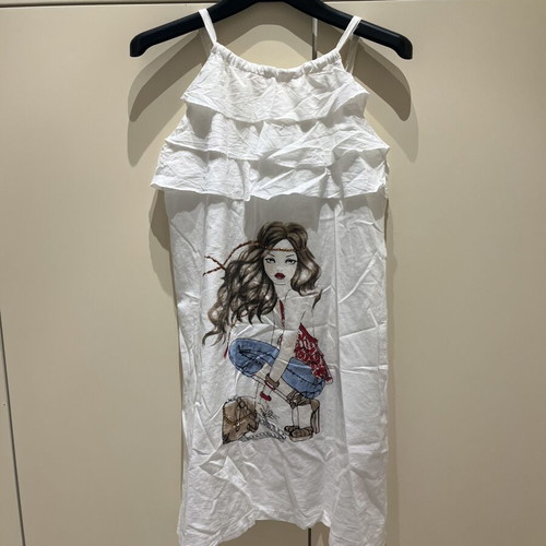 Y2K P&M cotton backless dress size 16N like new