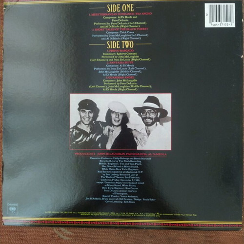 Al Dimeola Paco De Lucia Friday Night In San Francisco LP used
