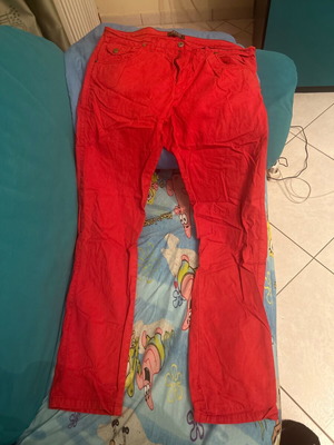 Red pants used size L