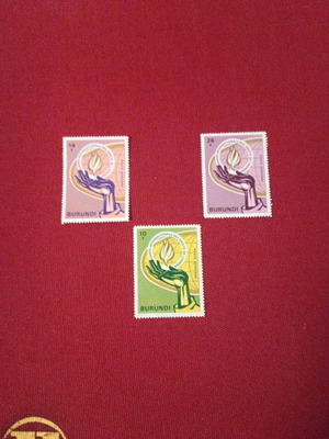 Burundi stamps new, unsealed
