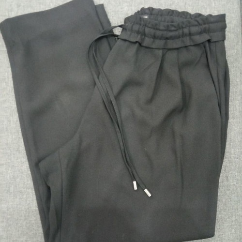 Zara summer black pants XS used, office style, ankle length