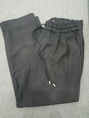 Zara summer black pants XS used, office style, ankle length
