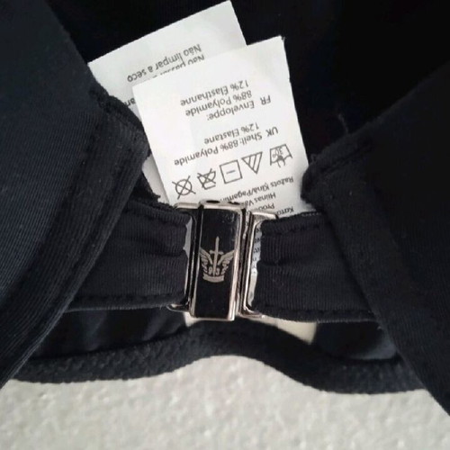 Firetrap 36D/80D Bra New Black with Front Metal Clasp and Push Up