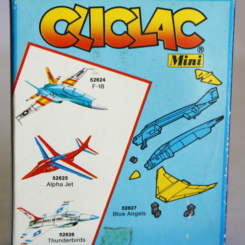 Vintage 80's Cliclac Blue Angels Navy Mini Model Kit Lyra Heller new
