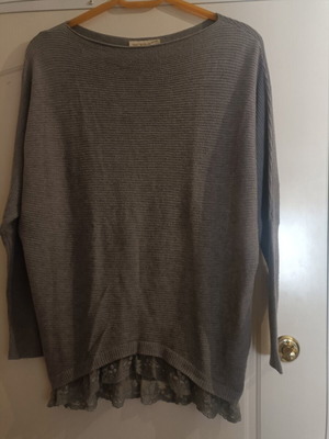 Women's blouse used, gray, size M-L