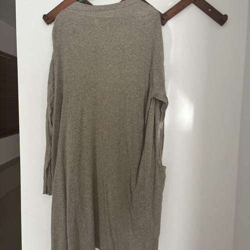 Zara long knitted cardigan beige, like new, size S