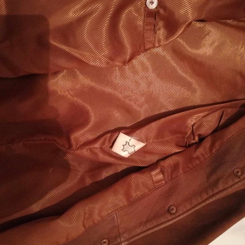 Leather jacket brown used, size L