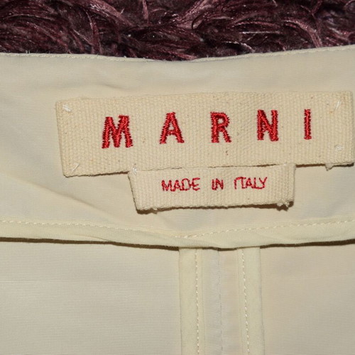 Marni Coat used, oversize, white and beige