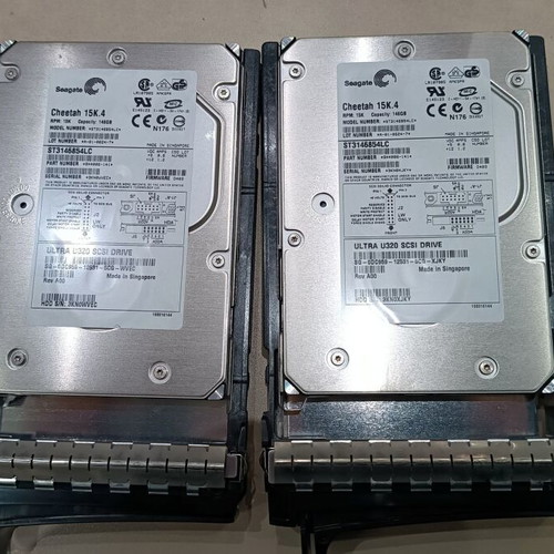 Seagate Cheetah ST3146854lc 15k 146GB Ultra 320 SCSI drive used with DELL tray