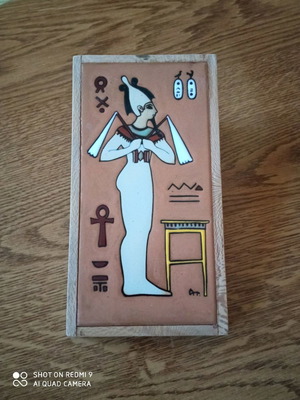 Tsakirakis Ceramic Art Tile used with Osiris God motif