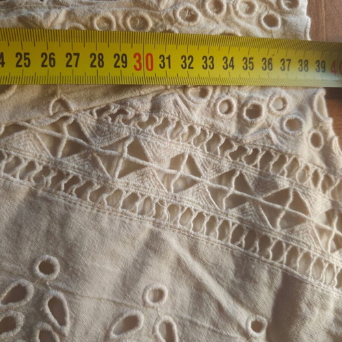H&M cotton skirt with linen, beige, size L 40 12