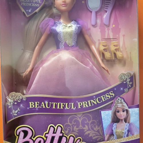 Princess Betty doll new, Rapunzel style