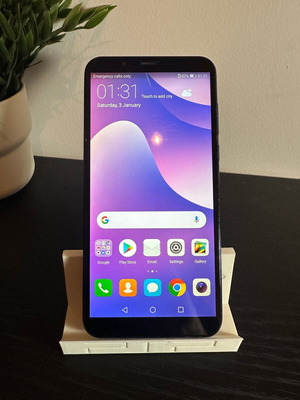 Huawei Y7 Prime μπλε σαν καινούργιο με Dual SIM και θήκη δώρο