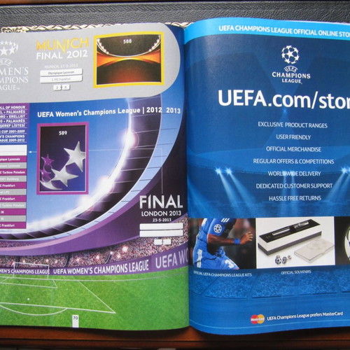 Panini Champions League 2012/13 άλμπουμ μεταχειρισμένο με 63 αυτοκόλλητα