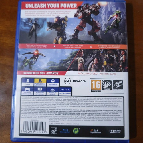 Anthem PlayStation 4 (PS4) like new