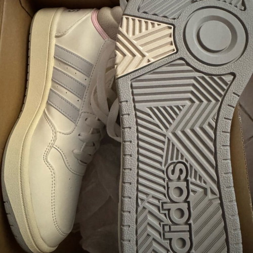 Adidas Hoops 3.0 Mid new white athletic shoes size 39