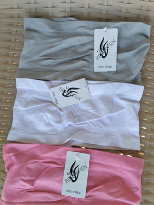 Pack of three tops new, one size, white coral and grey