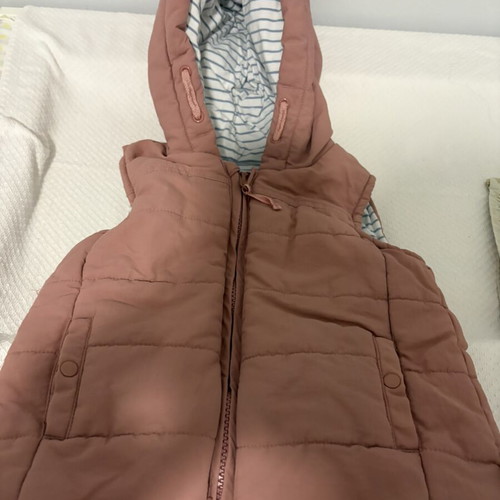 Mamas & Papas sleeveless jacket for girls used, sizes 92-98 cm