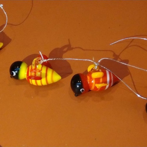 Murano hanging set with candy and bee elements