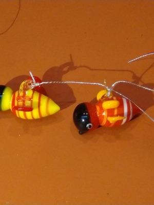 Murano hanging set with candy and bee elements