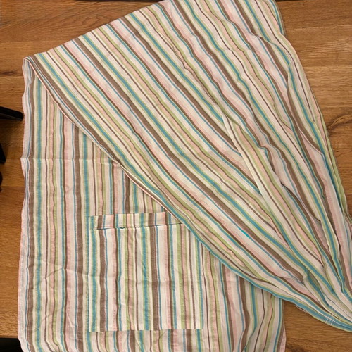 Handmade baby sling with rings like new made of organic cotton