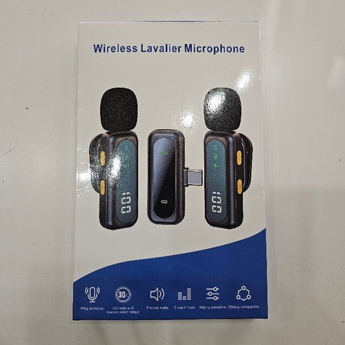 Dralud M1 Wireless Lavalier Microphone Set for iPhone, Android, USB-C, Lightning