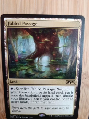 Magic the Gathering Fabled Passage card near mint condition