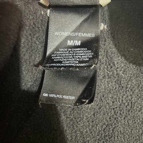 The North Face fleece jacket 1/4 zip black like new