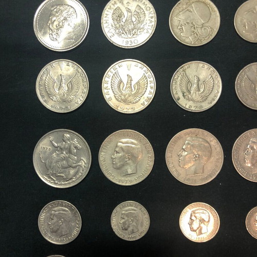 Collection of 37 used coins 1912-1982 with 2 silver coins