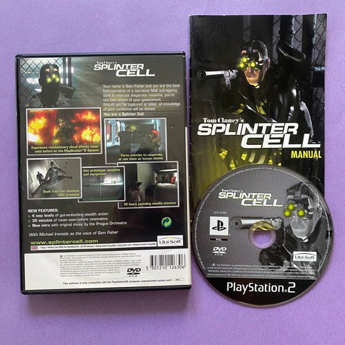 Tom Clancy's Splinter Cell PlayStation 2 game used, good condition
