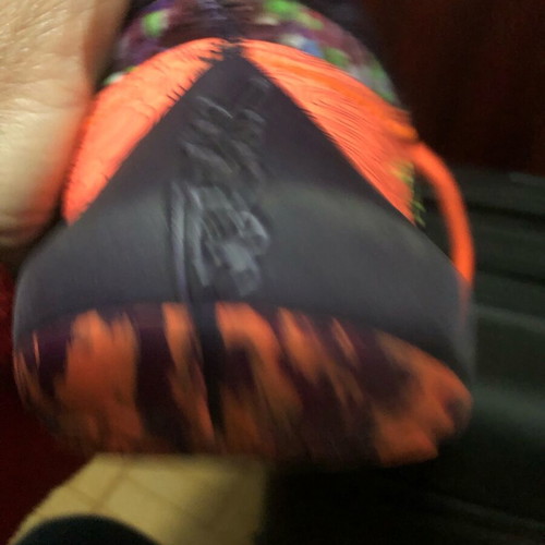 Nike Zoom Freak 2 used athletic shoes in Bright Mango, size 40