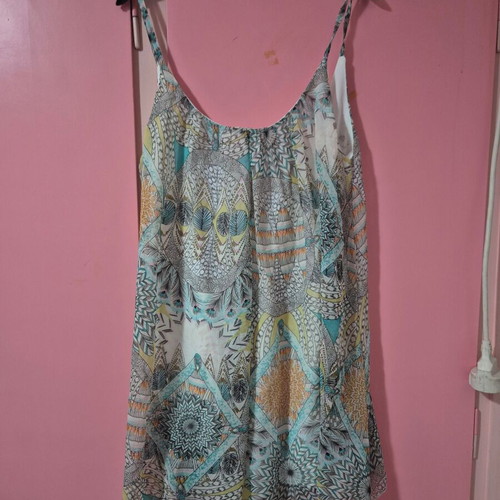Daphnea Paris long loose blouse size M like new, multicolor