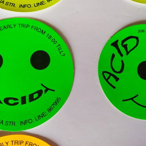 Acid Club stickers like new, various colors