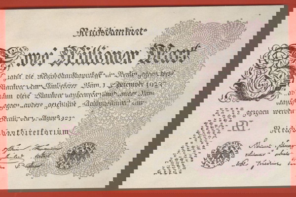 1923 2 Millionen Mark UNC