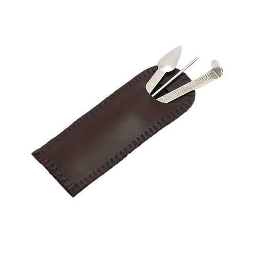 Pipe tool with leather case new