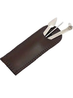 Pipe tool with leather case new